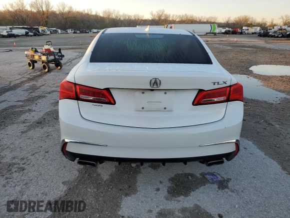 2020 Acura TLX w/Technology Pkg with VIN 19UUB2F49LA004288, listed as a Copart auction lot 80317004 with 87,671 mi miles and Salvage Title. Bid and sale history available at carsss.com. Image 6.
