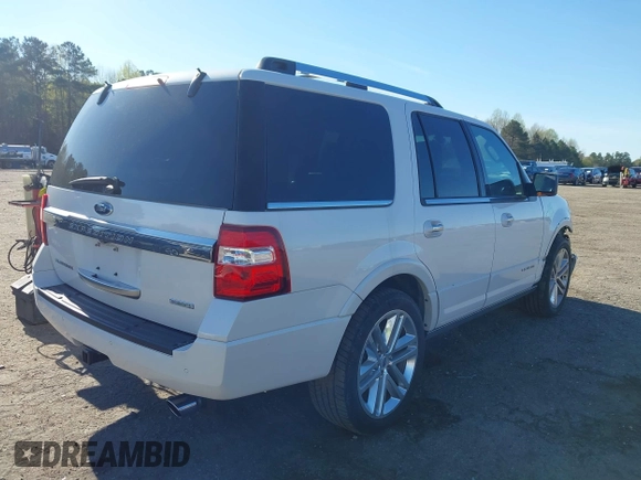 2015 Ford Expedition Platinum with VIN 1FMJU1MT9FEF34821, listed as a IAAI auction lot 41858834 with 61,796 mi miles and . Bid and sale history available at DreamBid. Image 4.