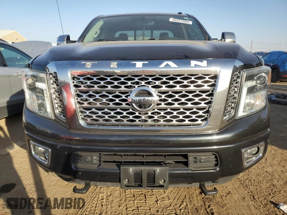 2016 Nissan Titan XD Platinum Reserve with VIN 1N6BA1F40GN506668, listed as a Copart auction lot 76357204 with 89,839 mi miles and Salvage Title. Bid and sale history available at carsss.com. Image 5.