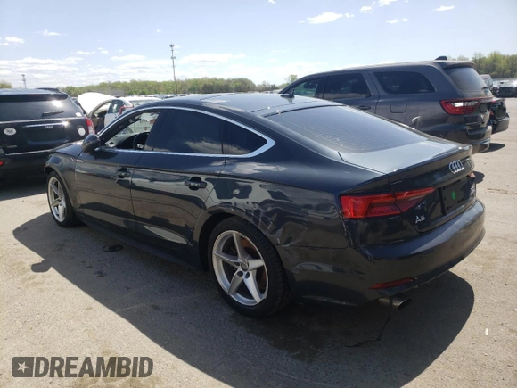 2018 Audi A5 Sportback Premium Plus with VIN WAUENCF56JA007314, listed as a Copart auction lot 47826323 with 35,571 mi miles. Bid and sale history available at carsss.com. Image 2.