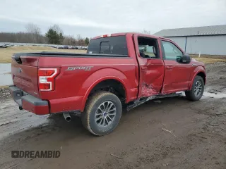 2020 Ford F-150 XL with VIN 1FTEW1EP4LKF53209, listed as a Copart auction lot 47538845 with 50,041 mi miles and Salvage Title. Bid and sale history available at DreamBid. Image 3.