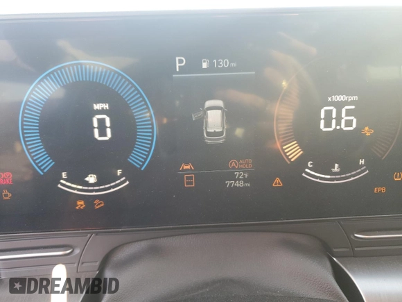 2024 Hyundai Kona Essential with VIN KM8HA3AB0RU116091, listed as a Copart auction lot 81645654 with 7,748 mi miles and Salvage Title. Bid and sale history available at DreamBid. Image 9.