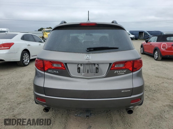 2007 Acura RDX Technology with VIN 5J8TB18507A001104, listed as a Copart auction lot 53755225 with 124,790 mi miles and Salvage Title. Bid and sale history available at carsss.com. Image 6.