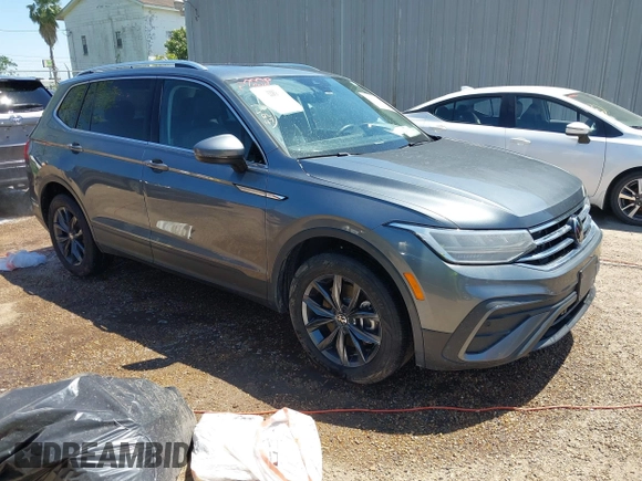 2023 Volkswagen Tiguan SE with VIN 3VVMB7AX4PM023080, listed as a IAAI auction lot 41963195 with 37,696 mi miles and . Bid and sale history available at DreamBid. Image 1.