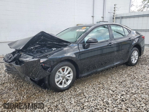 2025 Toyota Camry LE with VIN 4T1DAACK2SU569196, listed as a Copart auction lot 52728325 with Not Provided miles and Salvage Title. Bid and sale history available at carsss.com. Image 1.
