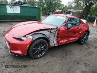 2017 Mazda MX-5 Miata Club with VIN JM1NDAL78H0100223, listed as a Copart auction lot 72740574 with 37,653 mi miles and Salvage title. Bid and sale history available at DreamBid. Image 1.