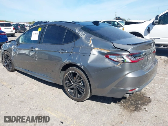 2025 Toyota Camry LE with VIN 4T1DAACK3SU515583, listed as a IAAI auction lot 41748871 with 17,893 mi miles. Bid and sale history available at carsss.com. Image 3.