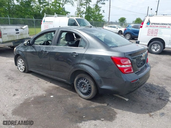 2017 Chevrolet Sonic LT with VIN 1G1JD5SBXH4102715, listed as a IAAI auction lot 42095143 with 109,659 mi miles. Bid and sale history available at carsss.com. Image 3.