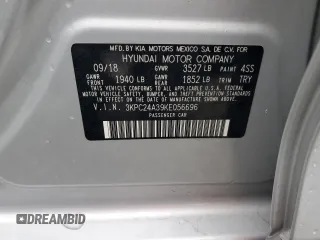 2019 Hyundai Accent SE with VIN 3KPC24A39KE056696, listed as a Copart auction lot 79672864 with 29,263 mi miles and Salvage Title. Bid and sale history available at carsss.com. Image 15.