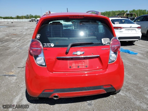 2014 Chevrolet Spark LT with VIN KL8CF6S93EC510478, listed as a Copart auction lot 51993474 with 47,587 mi miles and Salvage Title. Bid and sale history available at carsss.com. Image 6.