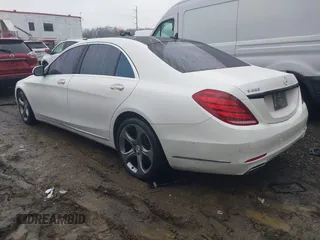 2014 Mercedes-Benz S-Class S 550 with VIN WDDUG8CBXEA052428, listed as a IAAI auction lot 41132291 with 1 mi miles. Bid and sale history available at carsss.com. Image 3.