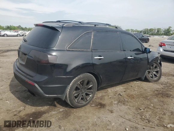 2012 Acura MDX Advance with VIN 2HNYD2H68CH526883, listed as a Copart auction lot 54372375 with 224,054 mi miles and Salvage title. Bid and sale history available at DreamBid. Image 3.