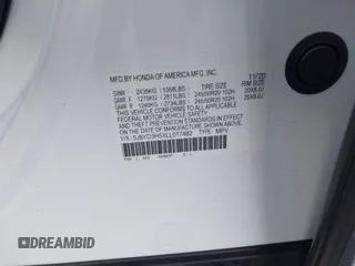 2020 Acura MDX w/Technology Pkg with VIN 5J8YD3H5XLL017482, listed as a IAAI auction lot 41119195 with 51,013 mi miles. Bid and sale history available at carsss.com. Image 9.