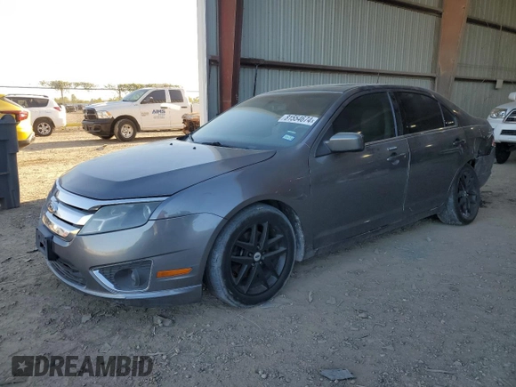 2010 Ford Fusion SEL with VIN 3FAHP0JA5AR390168, listed as a Copart auction lot 81554674 with 210,266 mi miles and Salvage Title. Bid and sale history available at DreamBid. Image 1.