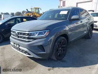 2021 Volkswagen Atlas Cross Sport 3.6L V6 SE w/Technology with VIN 1V2WE2CA5MC238201, listed as a IAAI auction lot 41642416 with 42,542 mi miles. Bid and sale history available at carsss.com. Image 2.