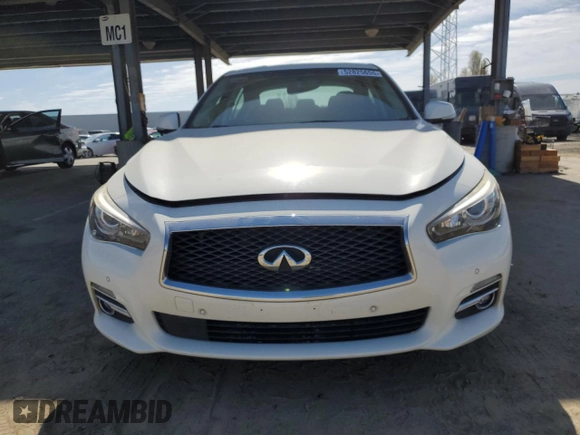 2017 Infiniti Q50 3.0t Premium with VIN JN1EV7AP1HM737016, listed as a Copart auction lot 52825655 with 98,776 mi miles and Salvage Title. Bid and sale history available at carsss.com. Image 5.
