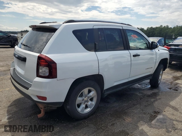 2016 Jeep Compass Sport SE z VIN 1C4NJCBA9GD590955, wystawiony jako Copart lot #71646874 z przebiegiem Nie podano mil oraz Nie do naprawy • Non repairable. Historia ofert i sprzedaży dostępna na DreamBid. Obrazek 3.