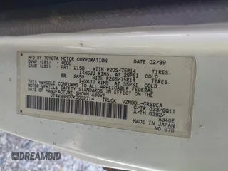 1989 Toyota Pickup z VIN JT4VN93D7K0002714, wystawiony jako IAAI lot #41971990 z przebiegiem 251 337 mil mil oraz . Historia ofert i sprzedaży dostępna na DreamBid. Obrazek 9.