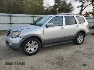 2009 Kia Borrego EX with VIN KNDJJ742995020544, listed as a Copart auction lot 49949555 with 203,001 mi miles and Clean Title. Bid and sale history available at DreamBid. Image 1.