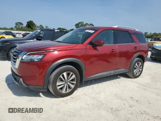 2022 Nissan Pathfinder SL z VIN 5N1DR3CA5NC250946, wystawiony jako Copart lot #54731115 z przebiegiem 34 709 mil mil oraz Szkoda całkowita • Salvage title. Historia ofert i sprzedaży dostępna na DreamBid. Obrazek 1.