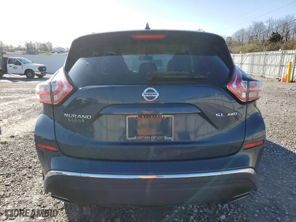 2016 Nissan Murano SL with VIN 5N1AZ2MH8GN170427, listed as a Copart auction lot 49388705 with 189,499 mi miles and Salvage Title. Bid and sale history available at carsss.com. Image 6.