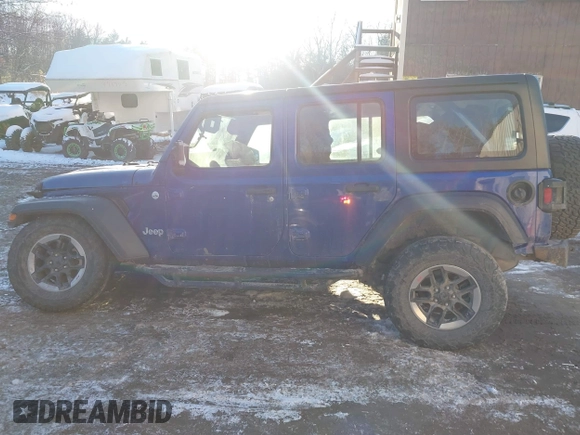 2018 Jeep Wrangler Unlimited Sport S с VIN 1C4HJXDG8JW179984, выставлен на аукционе IAAI как лот 41173628 с пробегом 103 136 миль миль и . История ставок и продаж доступна на DreamBid. Изображение 15.