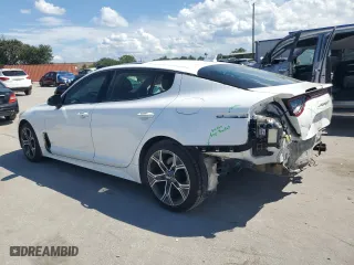 2021 Kia Stinger GT-Line with VIN KNAE15LA2M6087694, listed as a Copart auction lot 72122594 with 71,156 mi miles and Salvage Title. Bid and sale history available at carsss.com. Image 2.