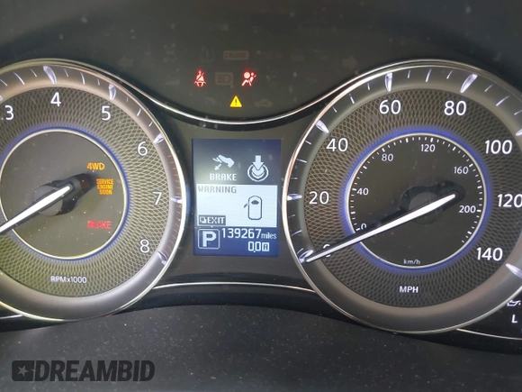 2013 Infiniti QX56 with VIN JN8AZ2NE9D9060178, listed as a IAAI auction lot 42058533 with 139,267 mi miles. Bid and sale history available at carsss.com. Image 7.