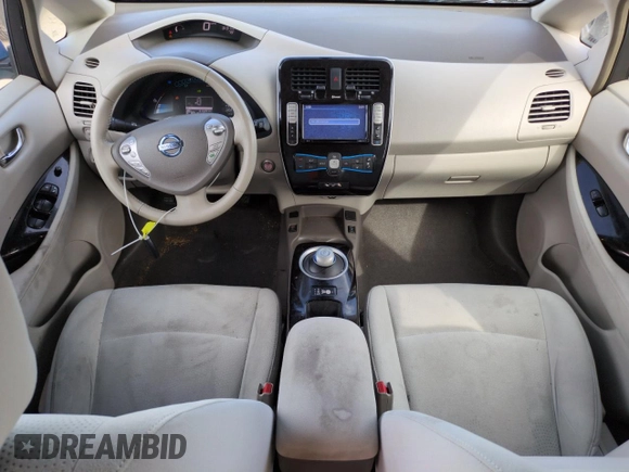 2013 Nissan LEAF SL with VIN 1N4AZ0CP4DC423984, listed as a Copart auction lot 52633125 with 61,229 mi miles and Salvage Title. Bid and sale history available at DreamBid. Image 8.