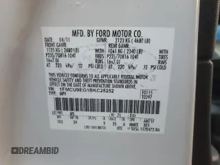 2011 Ford Escape Limited with VIN 1FMCU9EG1BKC25252, listed as a Copart auction lot 82745764 with 202,179 mi miles and Salvage Title. Bid and sale history available at DreamBid. Image 15.