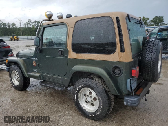 1997 Jeep Wrangler Sahara with VIN 1J4FY49SXVP453369, listed as a Copart auction lot 72826744 with 145,852 mi miles and Salvage Title. Bid and sale history available at carsss.com. Image 2.