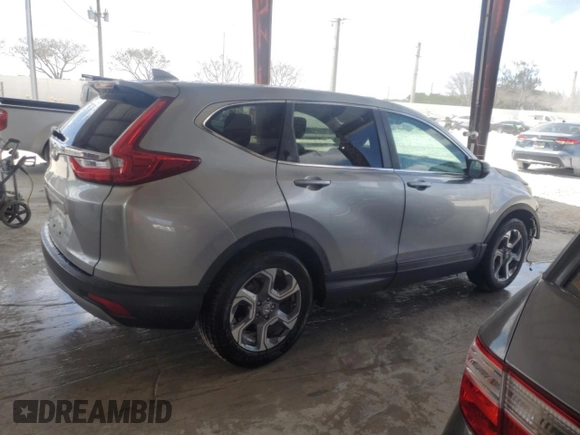 2018 Honda CR-V EX with VIN 7FARW1H55JE011157, listed as a Copart auction lot 54165435 with 81,620 mi miles and Salvage Title. Bid and sale history available at carsss.com. Image 3.