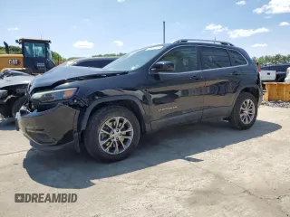 2019 Jeep Cherokee Latitude Plus with VIN 1C4PJMLBXKD233718, listed as a Copart auction lot 58933435 with 56,413 mi miles and Salvage title. Bid and sale history available at DreamBid. Image 1.