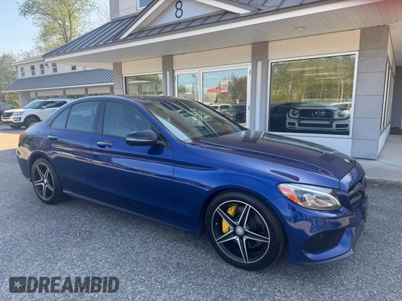 2017 Mercedes-Benz C 300 with VIN 55SWF4KB2HU206186, listed as a Copart auction lot 56971165 with 141,325 mi miles and Clean Title. Bid and sale history available at DreamBid. Image 1.