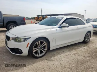 2018 BMW 4 Series 430i z VIN WBA4Z1C59JEC58672, wystawiony jako Copart lot #56605435 z przebiegiem 91 732 mil mil oraz Czysty tytuł • Clean title. Historia ofert i sprzedaży dostępna na DreamBid. Obrazek 1.