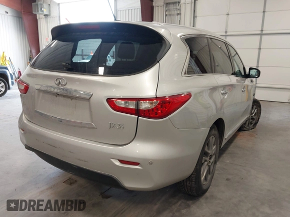 2013 Infiniti JX35 with VIN 5N1AL0MM1DC331291, listed as a IAAI auction lot 42218682 with 218,366 mi miles and . Bid and sale history available at DreamBid. Image 4.