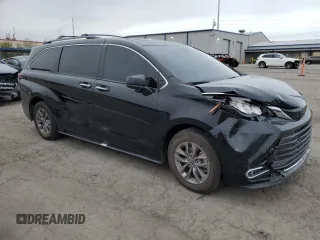 2022 Toyota Sienna XLE with VIN 5TDYRKEC6NS089598, listed as a Copart auction lot 49350255 with 66,552 mi miles and Salvage Title. Bid and sale history available at DreamBid. Image 4.