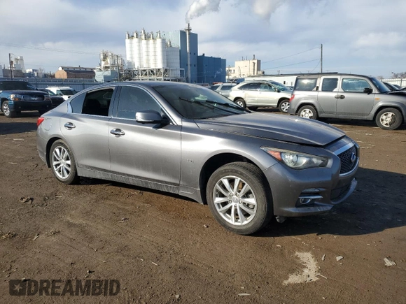 2017 Infiniti Q50 Premium with VIN JN1EV7AP7HM732712, listed as a Copart auction lot 44122965 with 85,549 mi miles and Salvage title. Bid and sale history available at DreamBid. Image 4.