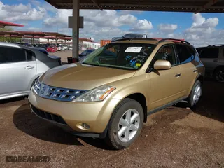 2004 Nissan Murano SL with VIN JN8AZ08T34W212858, listed as a IAAI auction lot 41779057 with 152,506 mi miles. Bid and sale history available at carsss.com. Image 2.