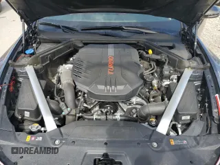 2022 Kia Stinger GT1 with VIN KNAE45LC0N6111811, listed as a Copart auction lot 62402154 with 23,988 mi miles and Salvage Title. Bid and sale history available at DreamBid. Image 11.
