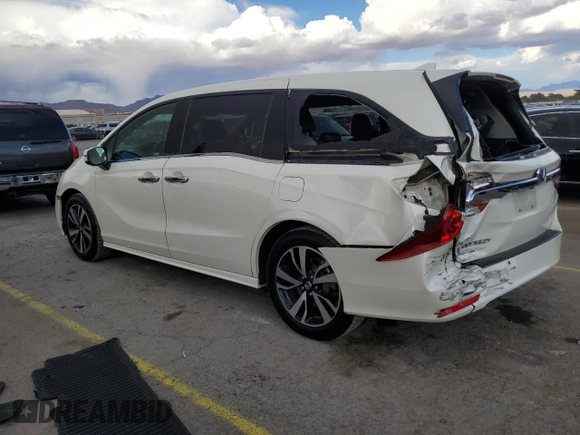 2018 Honda Odyssey Elite with VIN 5FNRL6H99JB066053, listed as a Copart auction lot 51963595 with 139,504 mi miles and Salvage Title. Bid and sale history available at carsss.com. Image 2.