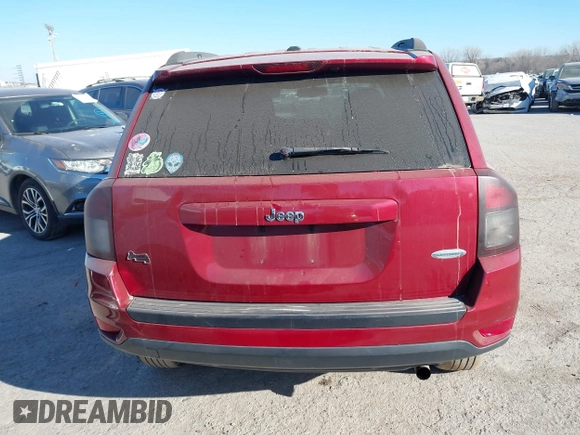 2016 Jeep Compass Latitude with VIN 1C4NJDEB1GD662807, listed as a IAAI auction lot 41161996 with 128,030 mi miles. Bid and sale history available at carsss.com. Image 15.