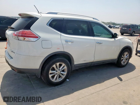 2016 Nissan Rogue SV z VIN KNMAT2MV9GP670421, wystawiony jako Copart lot #57445215 z przebiegiem 165 621 mil mil oraz Szkoda całkowita • Salvage title. Historia ofert i sprzedaży dostępna na DreamBid. Obrazek 3.