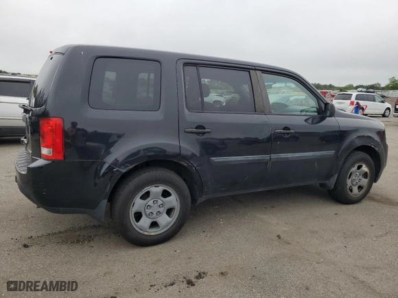 2013 Honda Pilot LX with VIN 5FNYF4H27DB037505, listed as a Copart auction lot 57568894 with 162,305 mi miles and Clean Title. Bid and sale history available at carsss.com. Image 3.