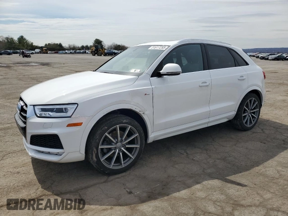 2018 Audi Q3 Premium Plus with VIN WA1JCCFS9JR016968, listed as a Copart auction lot 51617255 with 39,091 mi miles and Salvage Title. Bid and sale history available at carsss.com. Image 1.