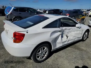 2000 Toyota Celica GT with VIN JTDDR32TXY0025709, listed as a Copart auction lot 46736585 with 184,635 mi miles and Salvage Title. Bid and sale history available at carsss.com. Image 3.