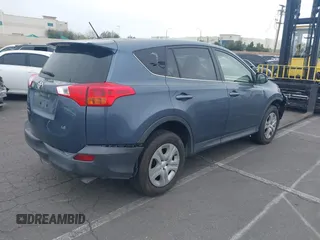 2013 Toyota RAV4 LE with VIN JTMZFREV9DD019756, listed as a IAAI auction lot 41708194 with 126,689 mi miles and . Bid and sale history available at carsss.com. Image 4.