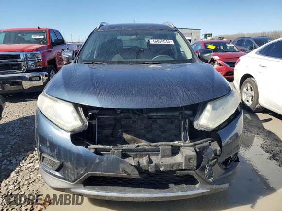 2015 Nissan Rogue SV with VIN KNMAT2MV5FP543728, listed as a Copart auction lot 46854045 with 177,819 mi miles and Salvage Title. Bid and sale history available at carsss.com. Image 5.