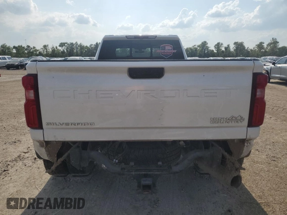 2022 Chevrolet Silverado 3500HD High Country with VIN 1GC4YVEY1NF207054, listed as a Copart auction lot 66297274 with 0 mi miles and Salvage Title. Bid and sale history available at carsss.com. Image 6.