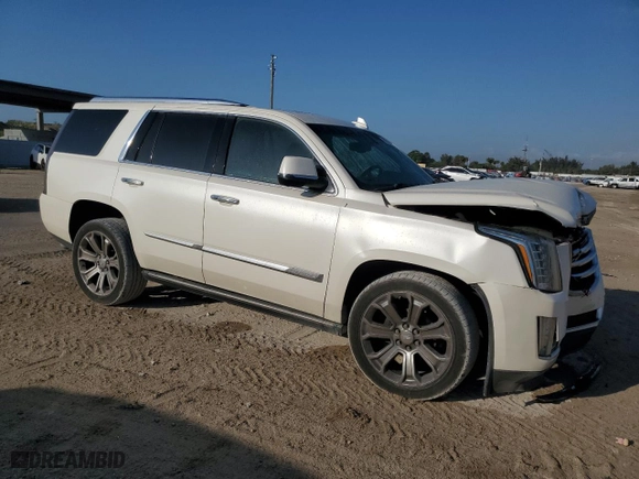 2015 Cadillac Escalade Premium with VIN 1GYS3NKJ9FR553120, listed as a Copart auction lot 45470515 with 100,082 mi miles and Salvage Title. Bid and sale history available at carsss.com. Image 4.